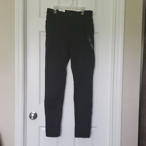 INC black stretchy skinny leg jeans, size 10.